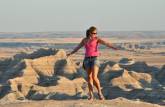Alegria em conhecer as belezas do Badlands National Park, em South Dakota, nos Estados Unidos
